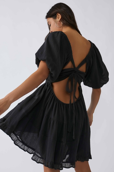 knee length dresses for ladies Free People Free-est Have A Thing For You Mini Dress  White Chocolate  Couture