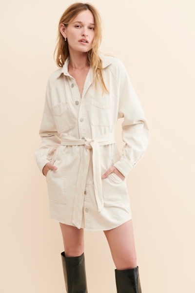 strapless open back dress Cobalt Oversized Shirt dress – DIPANNIKI main image 0