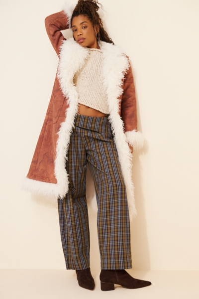 Faux Fur Trimmed Coat | Nuuly