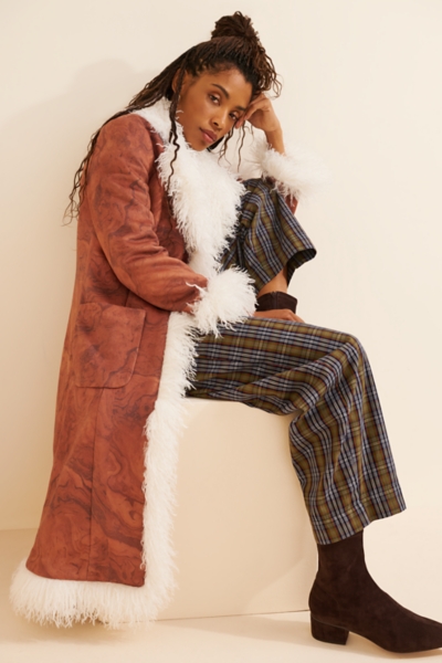 Faux Fur Trimmed Coat | Nuuly