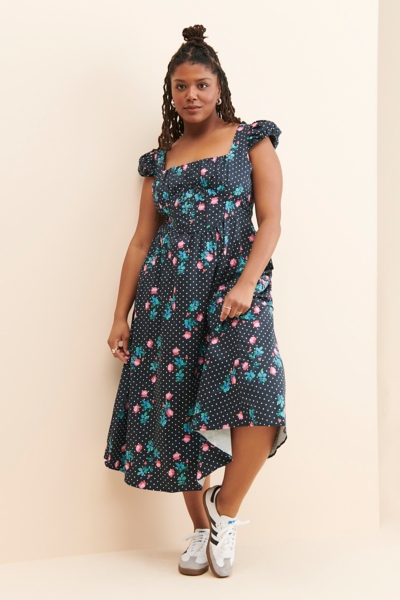 uo florentina prairie midi dress UO  Midikleid Florentina im Western-Style