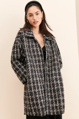 MISTREASS Elegant Bit Bouclé Coat Collins Bouclet Coat | Nuuly