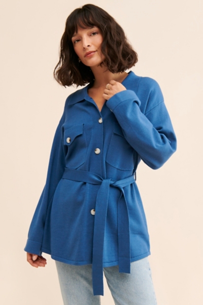 Belted Oversized Cardigan | Nuuly