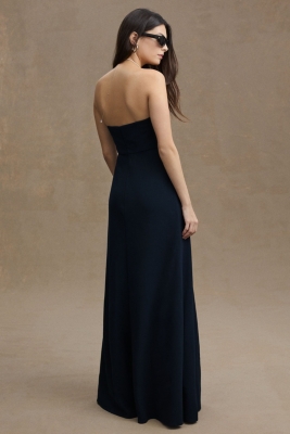 Everly Strapless Crepe Gown