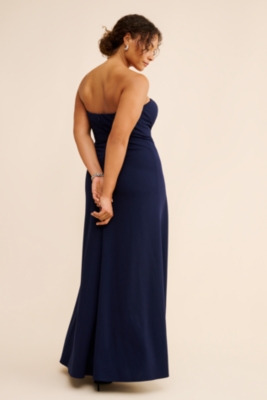 Everly Strapless Crepe Gown