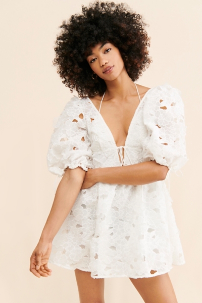 knee length dresses for ladies For Love & Lemons Oliver Mini Dress – Cattivo main image 1