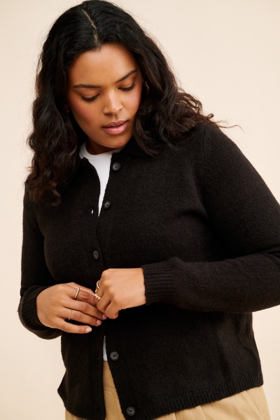 Colette Collared Knit Cardigan | Nuuly