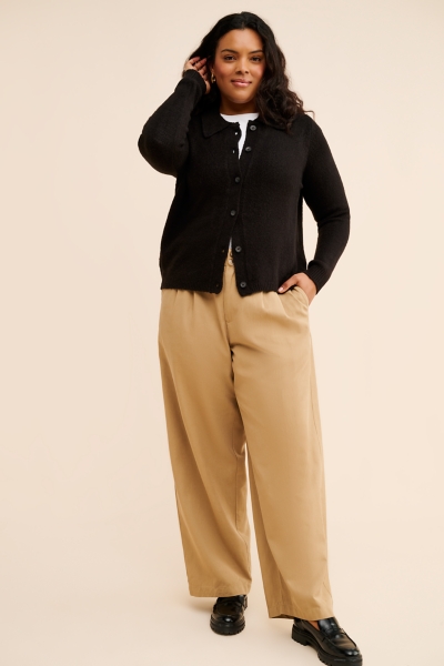 Colette Collared Knit Cardigan | Nuuly