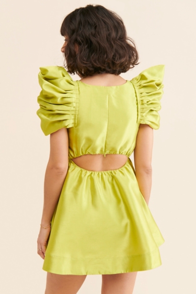 women's puffy dress Two Pieces Tulle Prom Dresse Long Ball Gown with Puffy Sleeves for Tee   SELINADRESS
