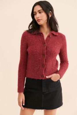 Sena Rib Knit Cardigan | Nuuly Rent