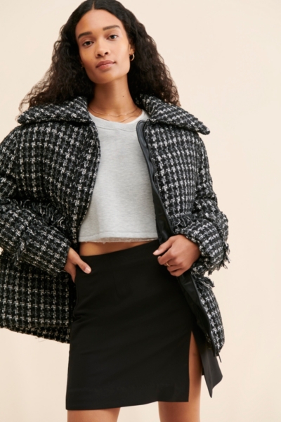 Malik Tweed Puffer | Nuuly