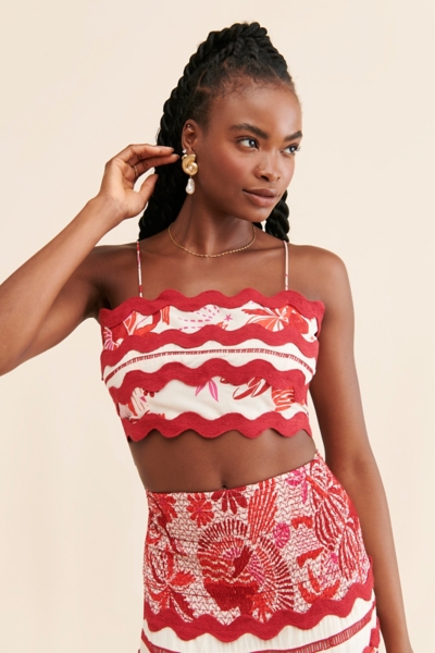 Tiles Printed Crop Top | Nuuly