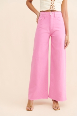 デニム・ジーパン HUECLOSET Pattern Wide Pants 25KERO205 Wide Leg Pants Sewing Pattern for Curvy Women/ High Waisted