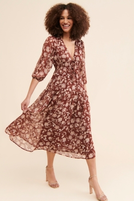 Wren Floral Midi Dress | Nuuly