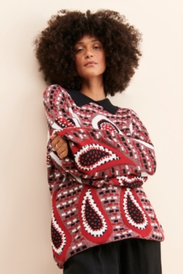 RafSimons Oversized Paisley KnitSweater