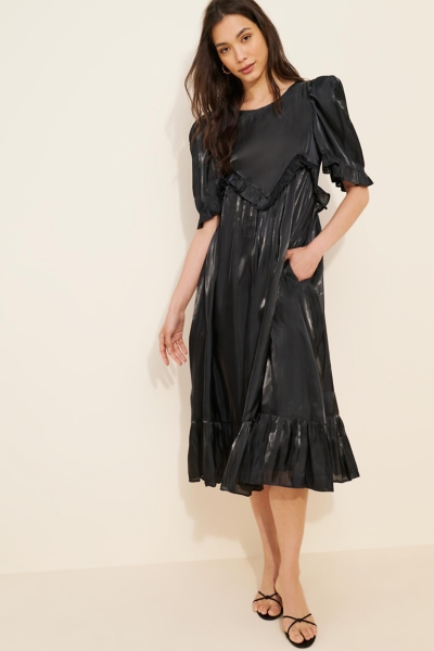 Barre Ruffle Midi Dress | Nuuly