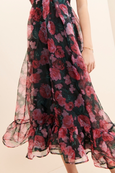 tania floral organza dress Tania Floral Organza Dress