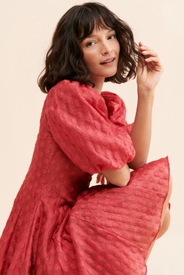 MA JOURNEE ■ SHEER DOT ORGANZA DRESS Avant Garde See Through Dress, Organza Dress for Holidays