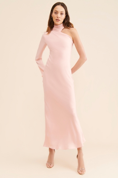 significant other annabel asymmetrical satin maxi dress Anabelle Halter Neck Midi Dress main image 1
