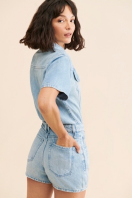 Weightless Denim Romper | Nuuly
