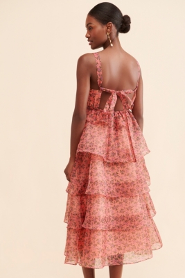 Venus high low ruffle dress clearance