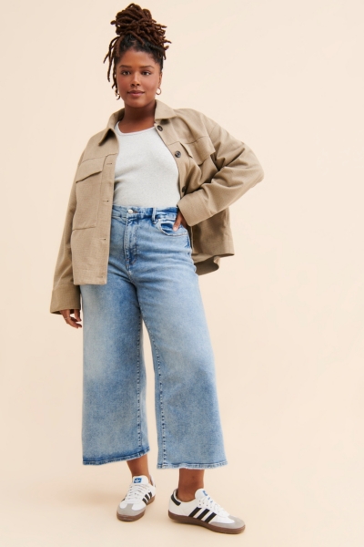 Good Waist Palazzo Crop Jeans | Nuuly