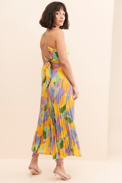 blythe pleated dress ASTR the Label Blythe Dress in Orange