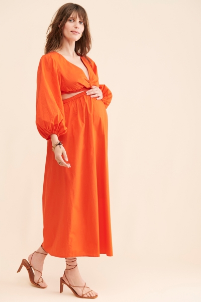 Maternity Cut Out Maxi Dress | Nuuly