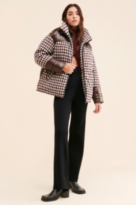 Deals Bernardo houndstooth puffer jacket