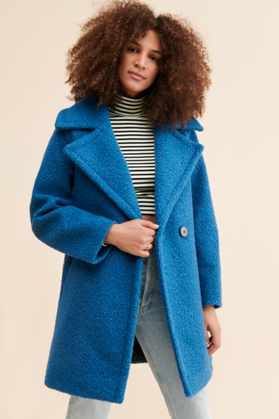 Emilia Fuzzy Overcoat | Nuuly