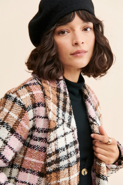 Plaid Double Breasted Coat | Nuuly