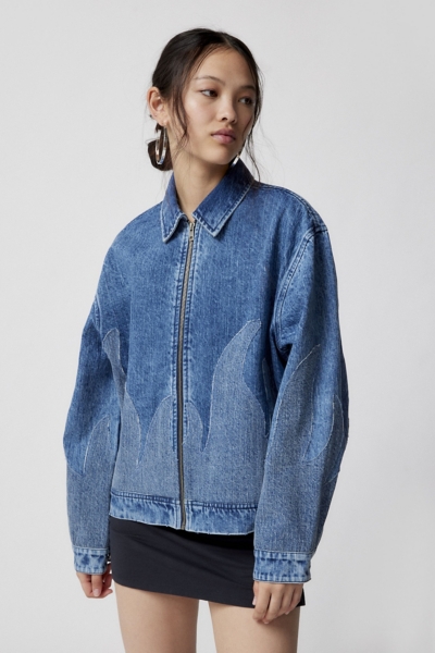 Brett Flame Denim Jacket | Nuuly