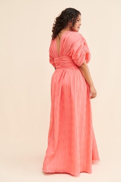angelique floral cutout metallic strapless maxi dress Dress The Population Angelique Strapless Dress