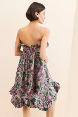 新品試着 mame Floral Jacquard Knitted Dress