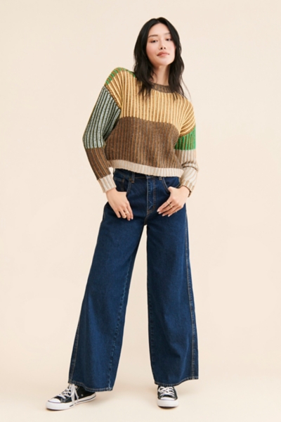 Colorblock Rib Pullover | Nuuly