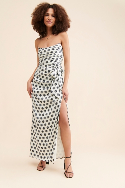 Strapless Polka Dot Dress | Nuuly