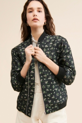 Bouquets Oversized Jacquard Bomber | Nuuly