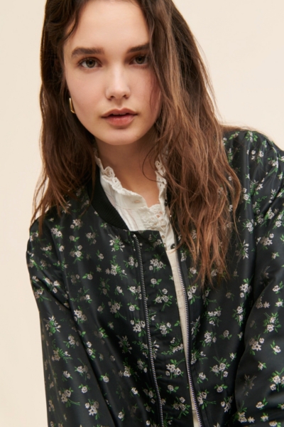 Bouquets Oversized Jacquard Bomber | Nuuly