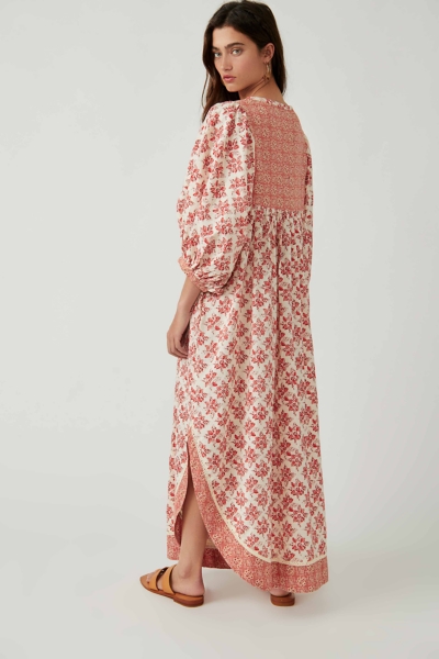 large print maxi dress Floral Printed A-Line Maxi Dress – IULOVER