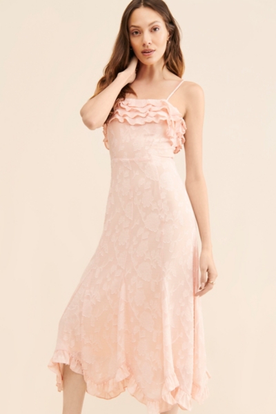Floral Ruffled Midi Dress | Nuuly
