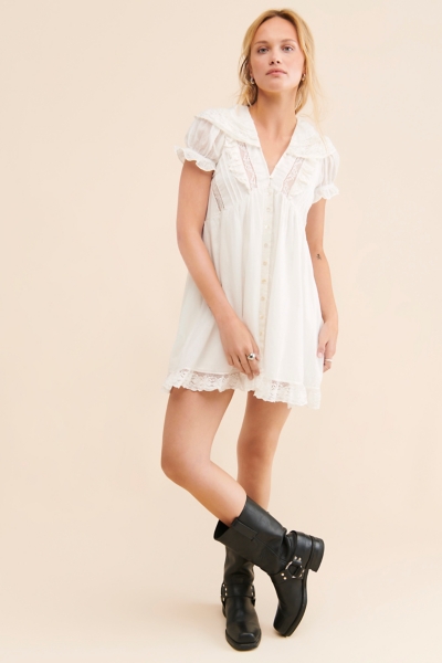free people sunkissed mini dress Free People Sunkissed Mini Dress - Gilded Lime