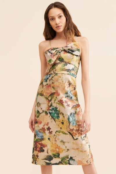 Bow-Front Metallic Dress | Nuuly
