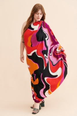 One-Shoulder Kaftan Dress | Nuuly Rent