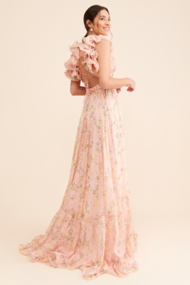 Ruffle Cutout Gown | Nuuly