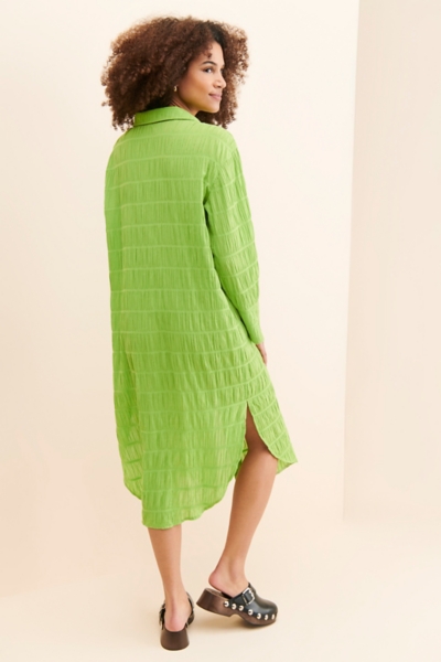 slim fit dress slacks Chloe Green Flutter Sleeve Dress – A Little Lacey main image 1