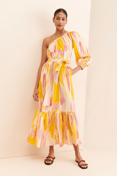 knee length dresses for ladies August Night Linen Dress main image 1