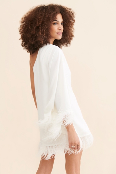 Davis Faux Feather Mini Dress | Nuuly