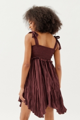 【LOULOUSEOUL】Urban Dream Mini Dress (Brown) LOULOUSEOUL [7/11 Pre-Order Delivery] Urban Dream Mini Dress