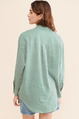 ブラウス シャツ CAPRI STRIPE BECCA SHIRT レディース Capri Stripe Becca Shirt | Nuuly