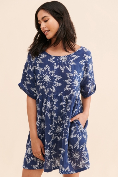 Belezza Printed Babydoll Dress | Nuuly